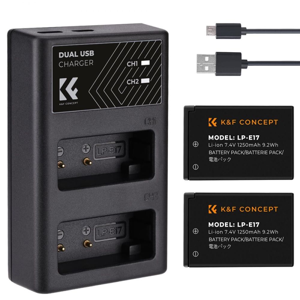 K&F Concept LP-E17 Dual...
