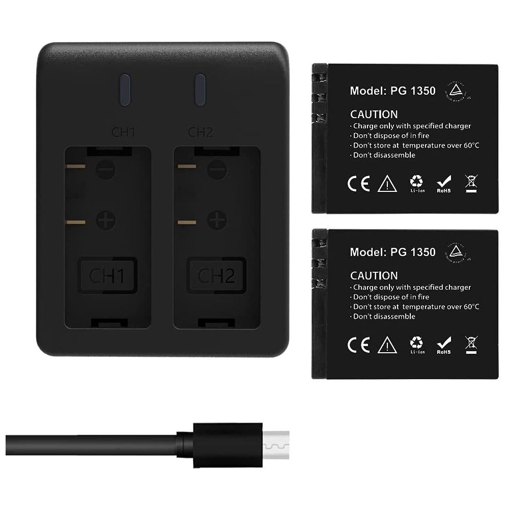 Akaso 2x Batteries with USB...