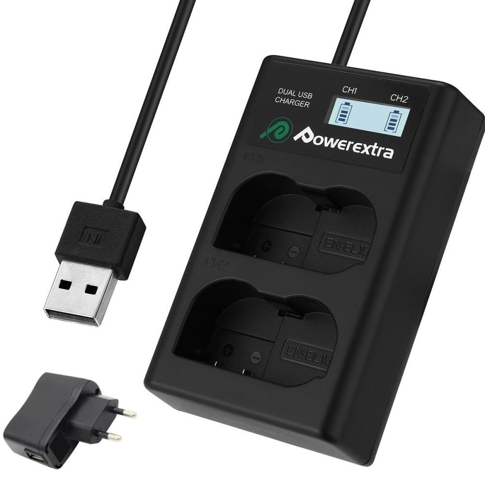 Powerextra DS-ENEL15 Dual...